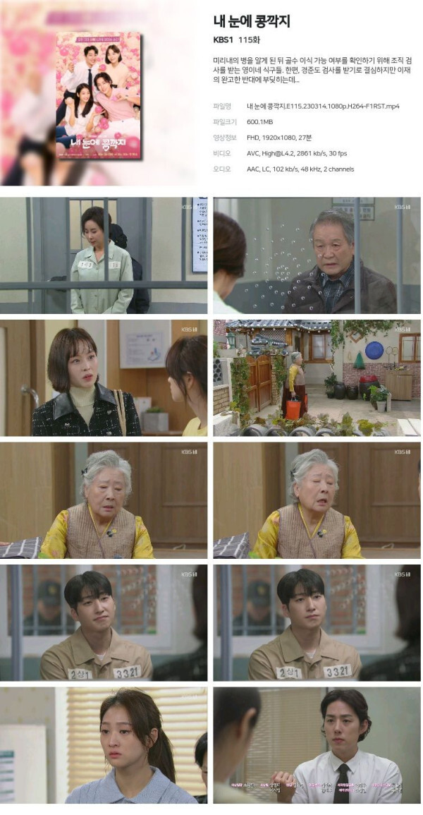 내 눈에 콩깍지.115회.230314.1080p.H264-F1RST.torrent