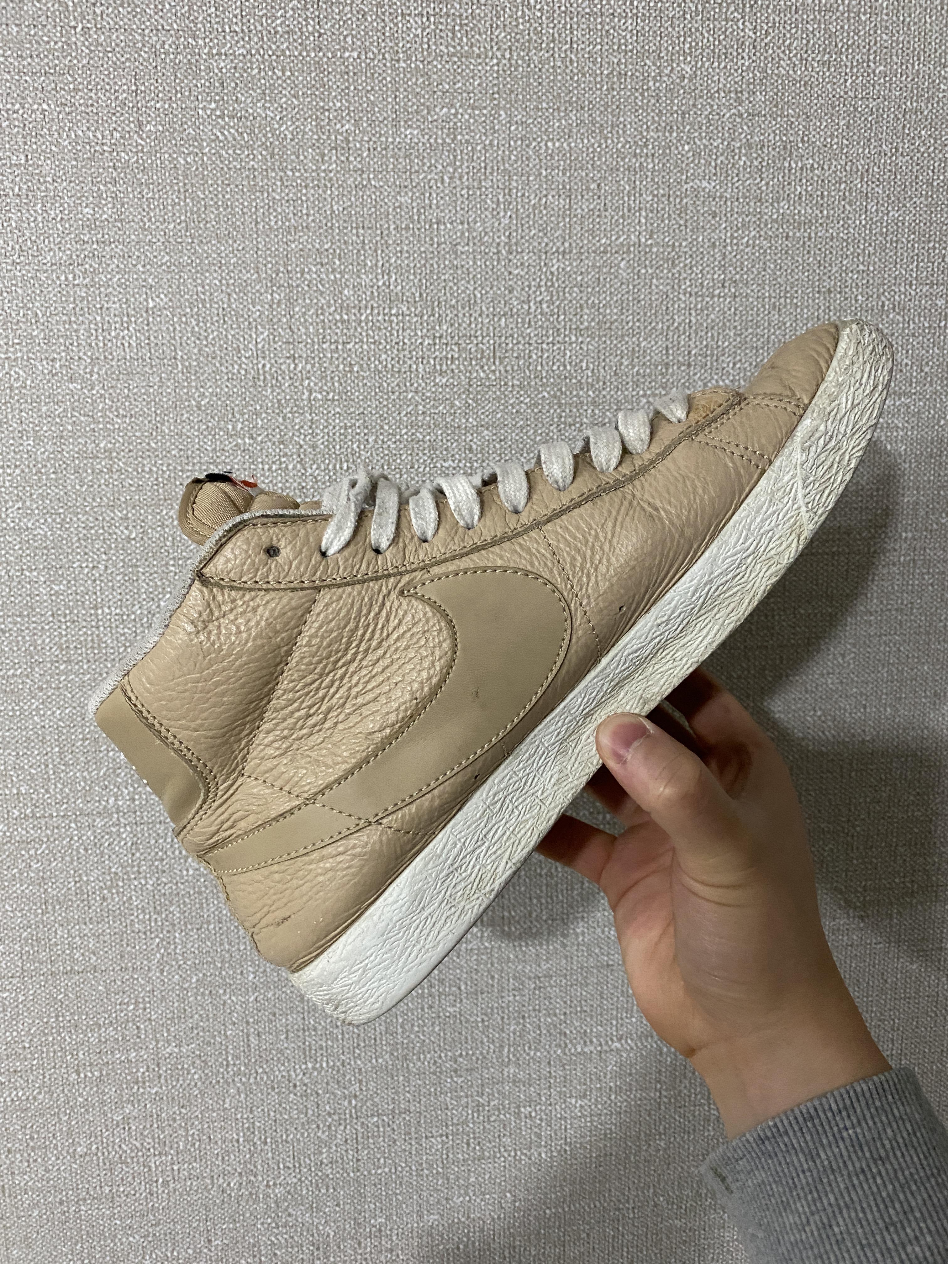  나이키 레더 Leather 블레이저 미드 프리미엄 리넨  오트밀 리뷰
