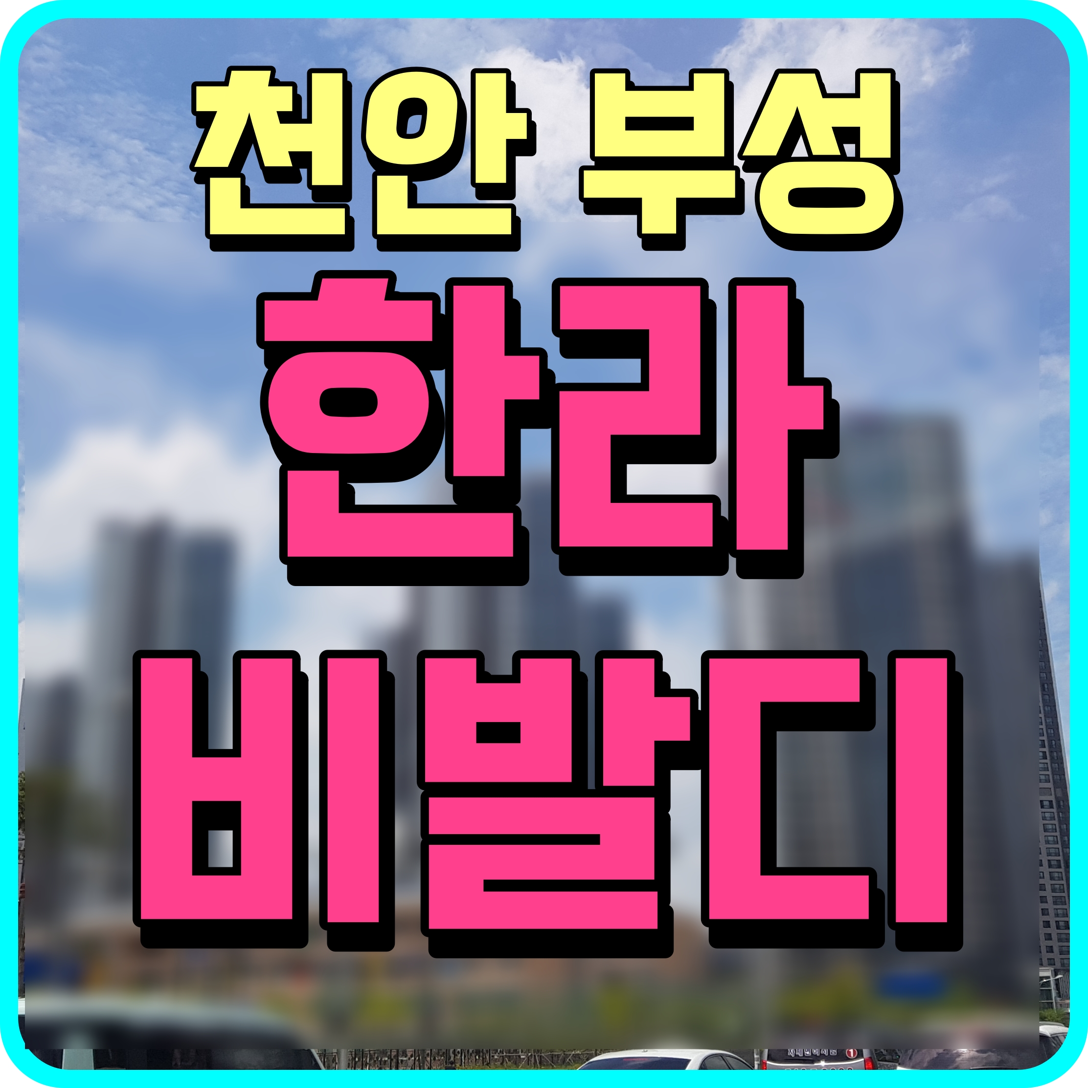  천안 부성지구 한라비발디 분양가 및 아파트 청약 정보