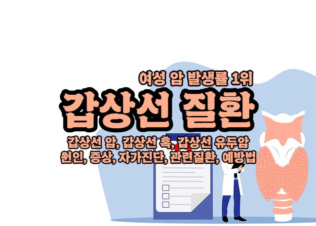  | 갑상선 질환 | (갑상선암, 갑상선혹) 원인, 증상, 자가진단, 종류, 예방법
