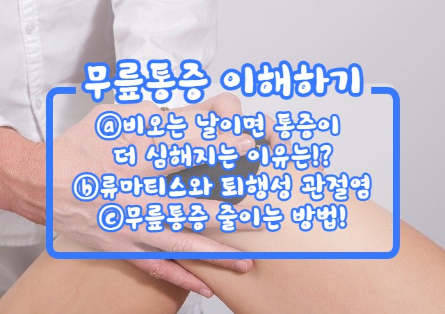  무릎통증 - 류마티스와 퇴행성 관절염