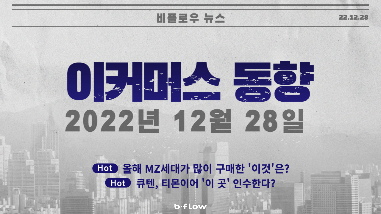  [데일리 이커머스 뉴스] 22.12.28 이커머스 동향 한 눈에 보기!