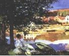  클로드 모네 Claude Monet 화가, 센 베네쿠르 강변에서 On the Bank of the Seine Bennecourt