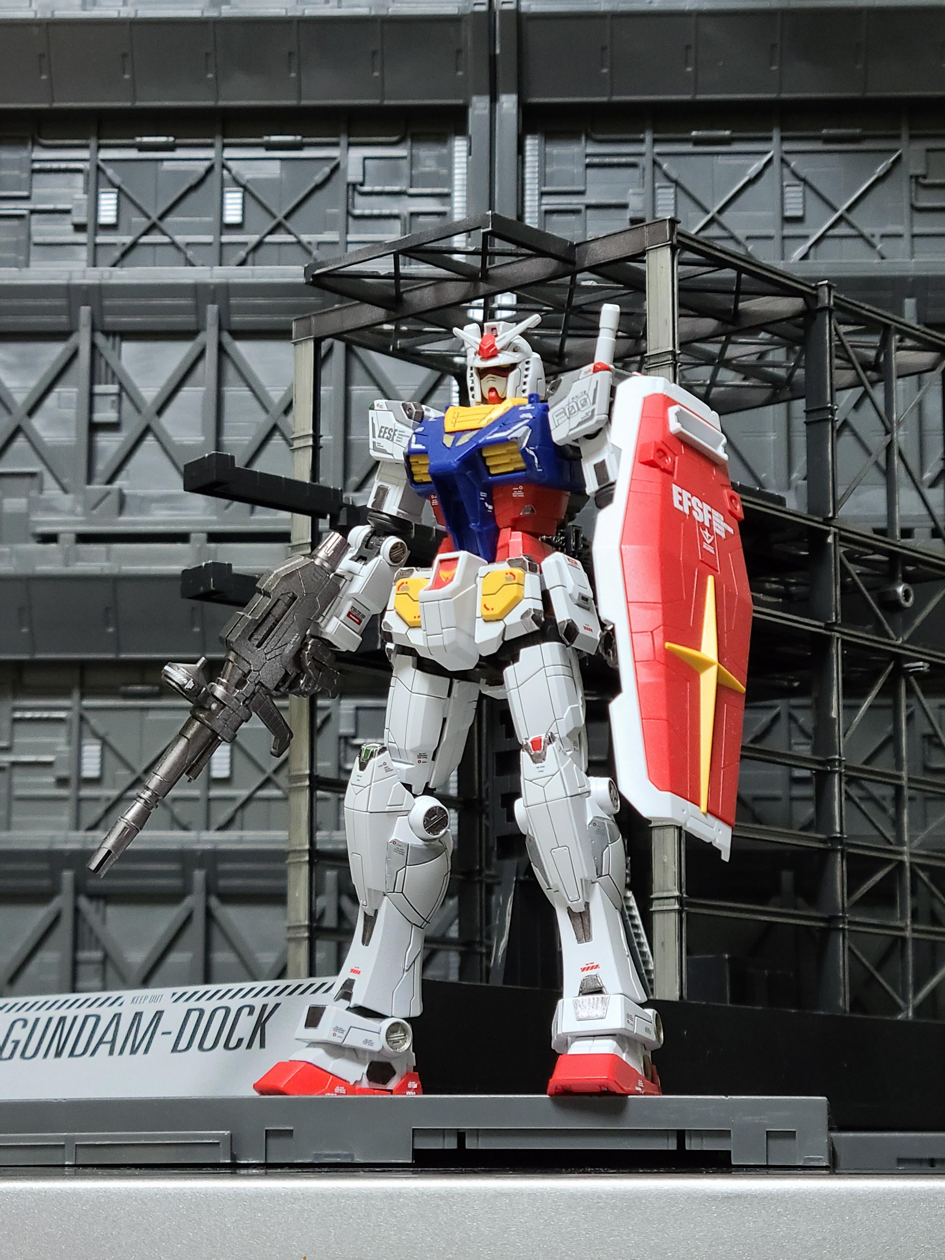  HG)요코하마 RX-78F00 건담 & G-Dock