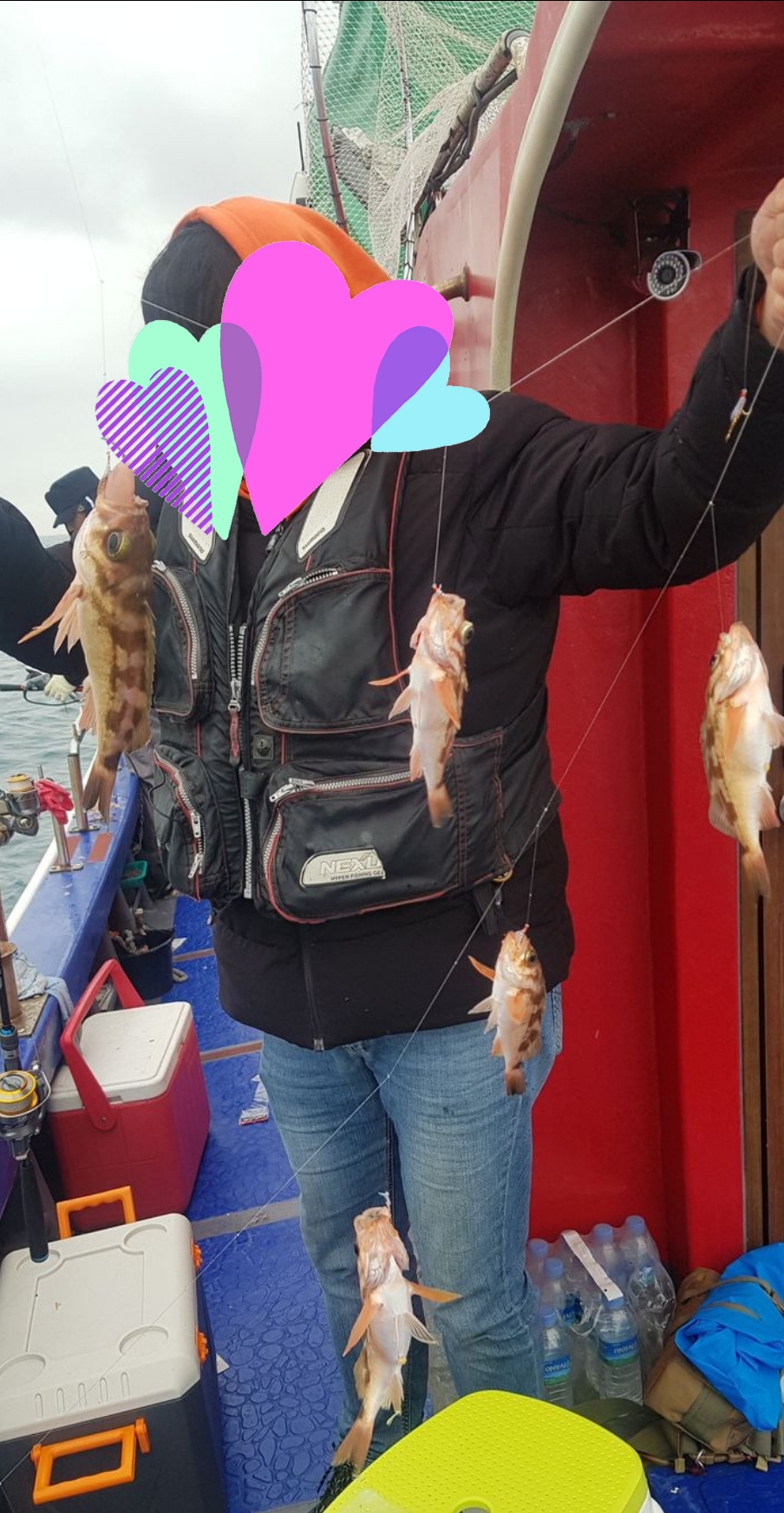  봄철 낚시 바람많이 불땐 카드채비로 즐거운 저녁식사