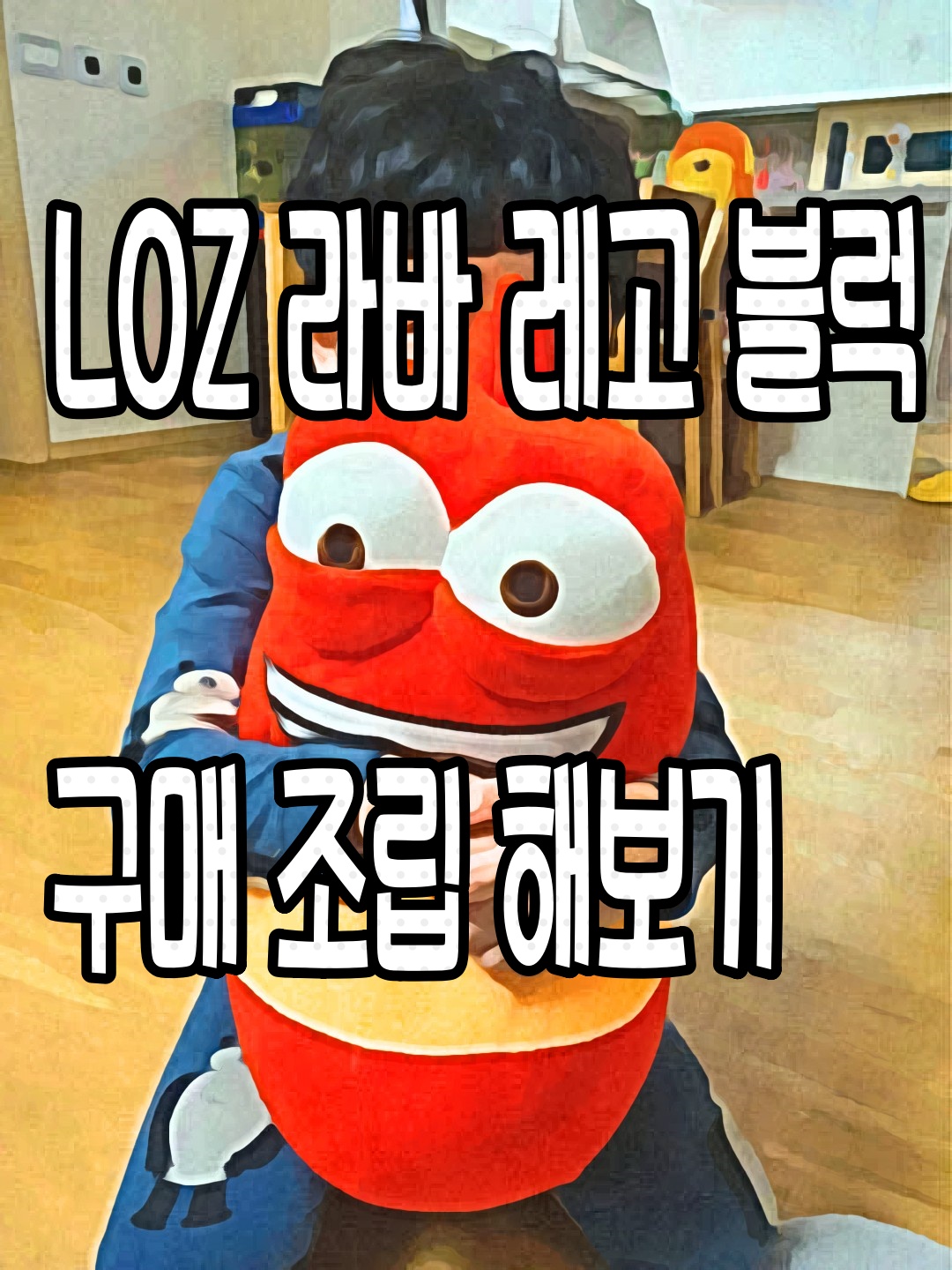  알리에서 직구한 LOZ 라바 레고블럭 조립하기.