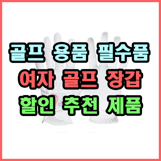  여자 골프 장갑 할인순 추천 베스트 5 [골프용품 필수용품]