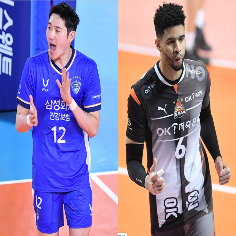  남자배구 삼성화재 OK금융그룹 1월 18일 경기예상(러셀 신장호 정성규 레오 조재성 차지환)