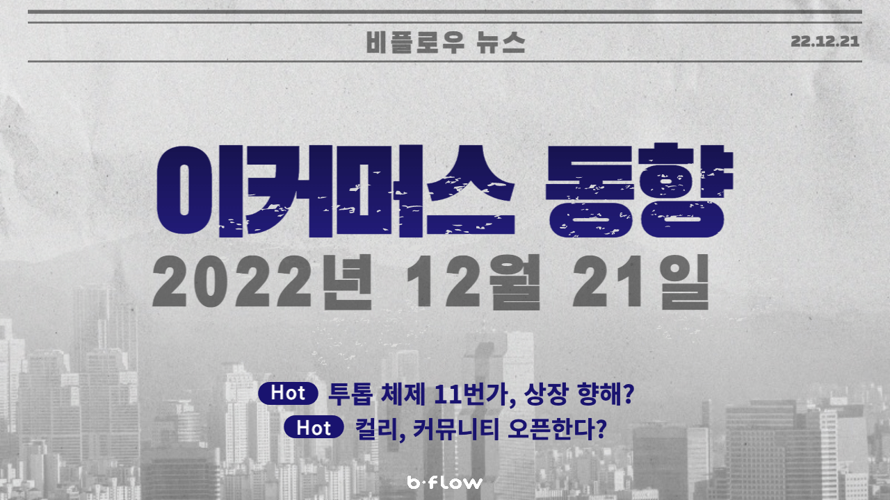  [데일리 이커머스 뉴스] 22.12.21 이커머스 동향 한 눈에 보기!