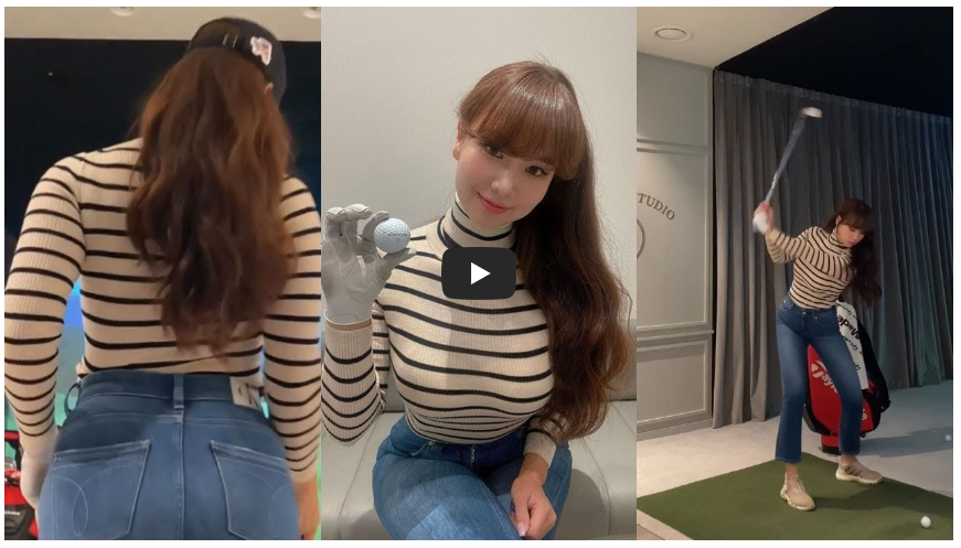  [골프스윙 신규영상] 골반 회전 슬로우~!!!굿샷이네요