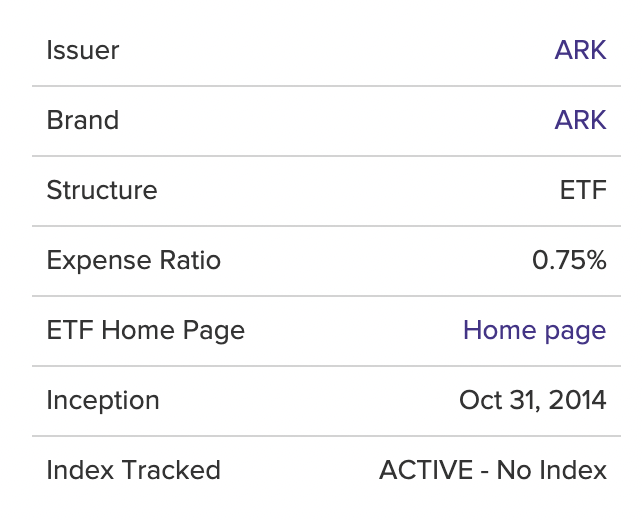  미국 ETF 알아보기 ARK Innovation ETF (ARKK)