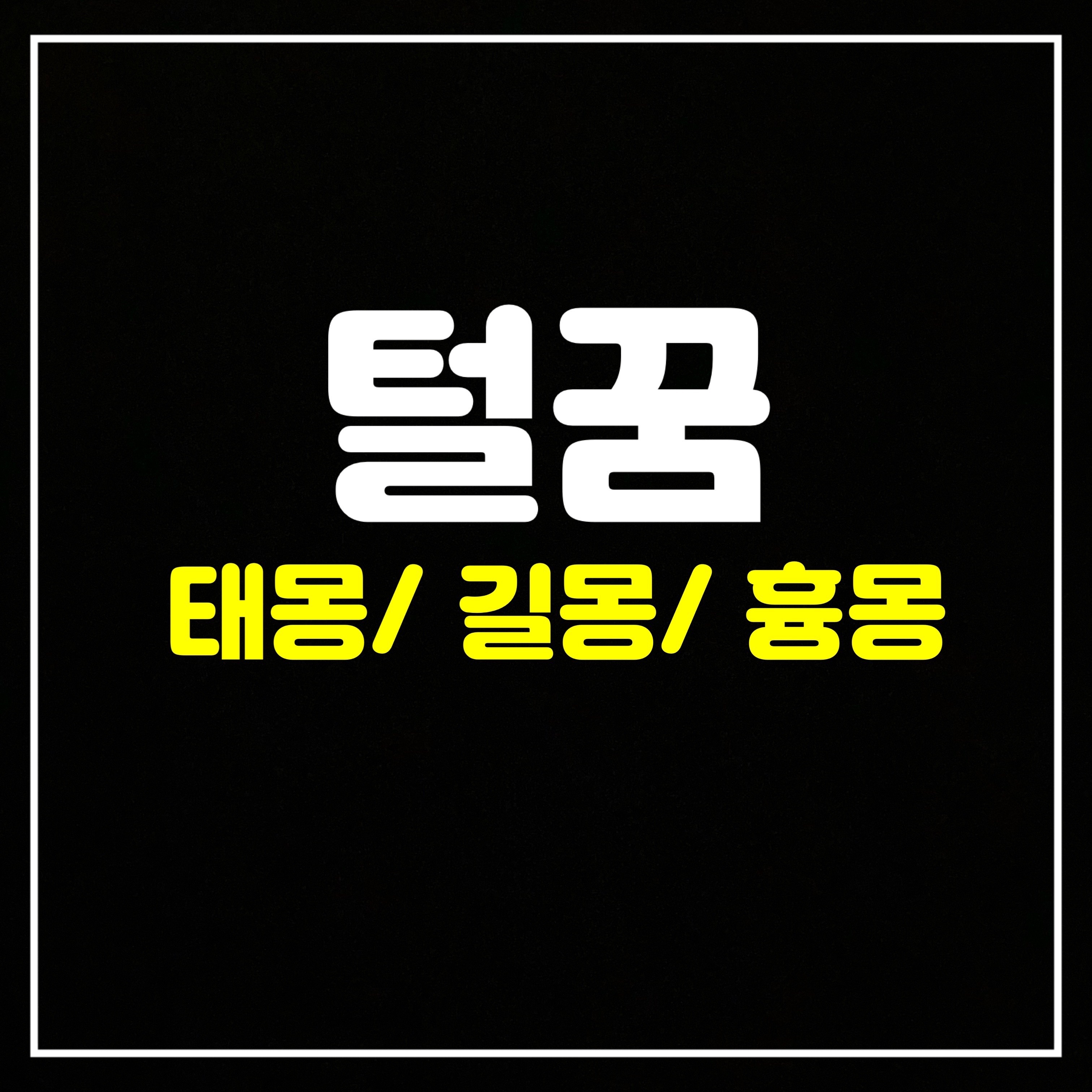  [신체꿈] 털꿈은 어떤 의미일까? 태몽/길몽/흉몽 32가지 총정리
