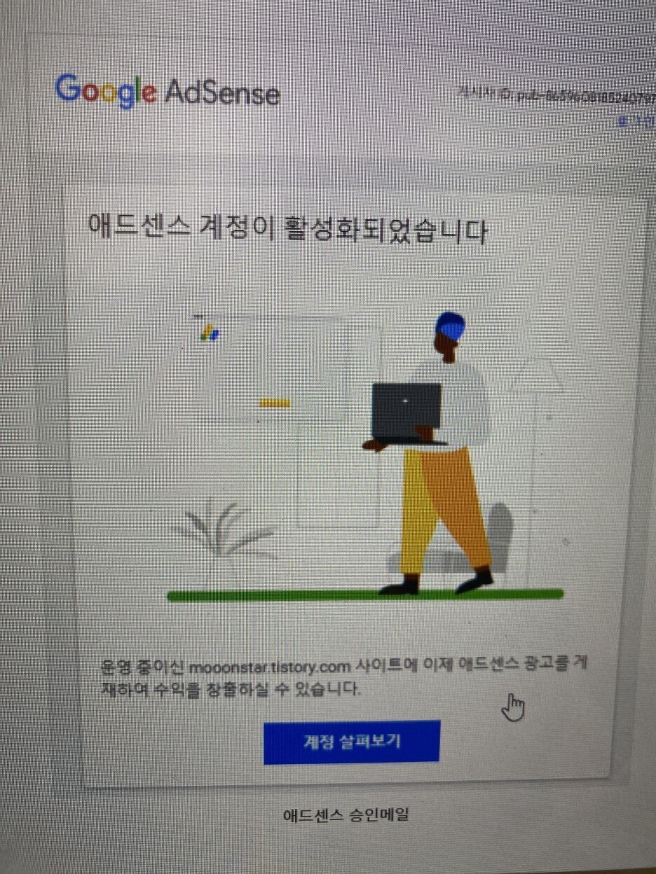  애드센스 승인 받을때