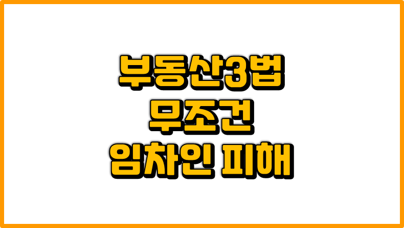  부동산 3법 - 임차인이 감안해야하는 필수사항