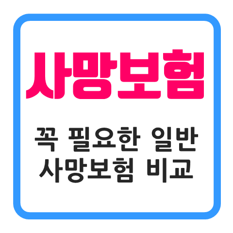  저렴한 가격 사망보험금10억 생명보험금액 재해 상해 질병 포함하는 일반사망보험 가입 추천