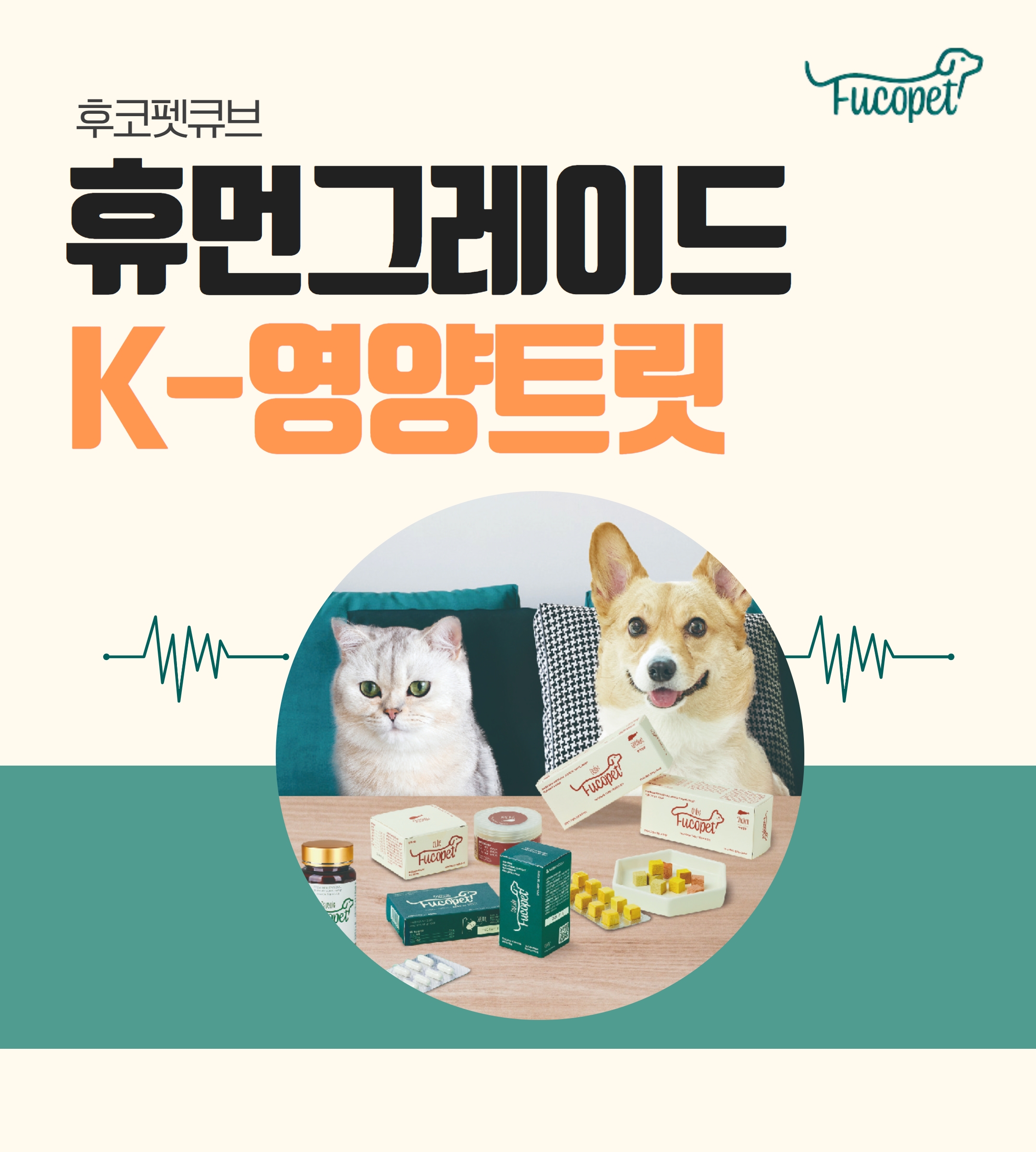  후코펫큐브 휴먼그레이드 K-영양트릿