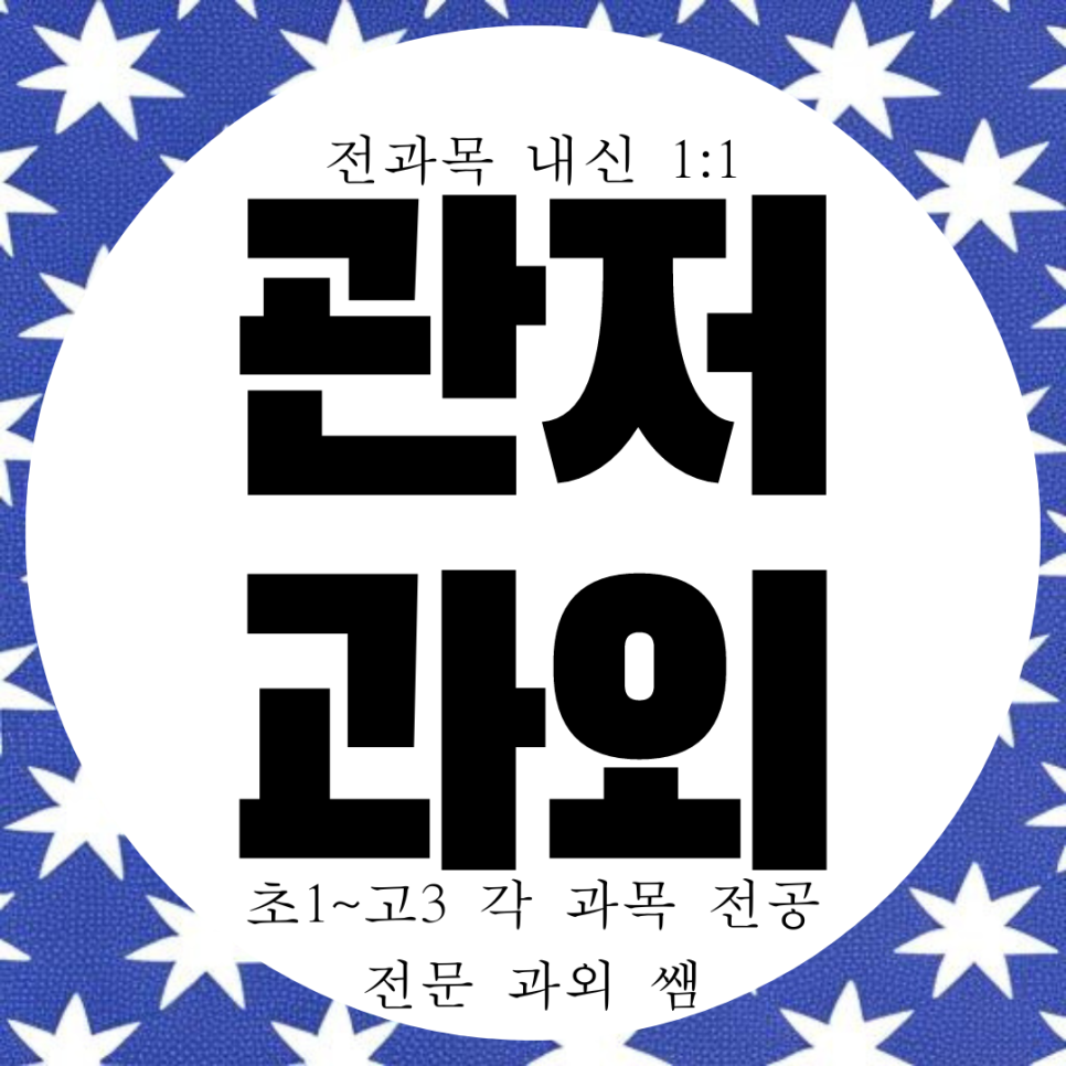  대전 관저동 수학과외 관저 영어과외 영수 국어 과학 고등 고1 고2