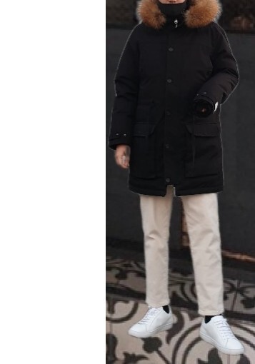  남자겨울코디블랙파카코디