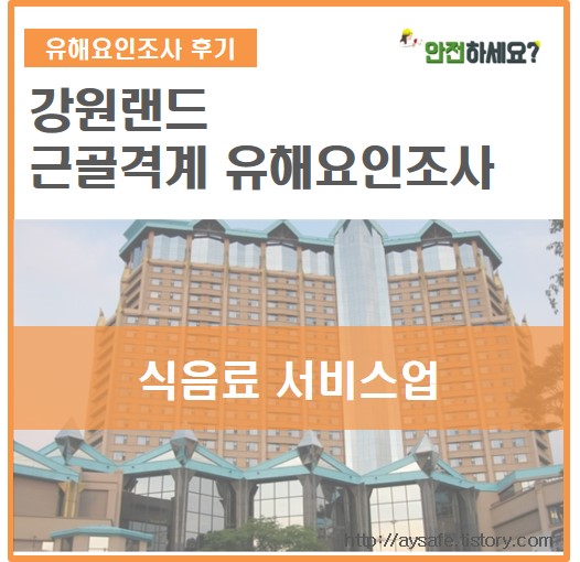  [강원랜드] 식음료 서비스업 근골격계 유해요인조사 - 강원도 정선