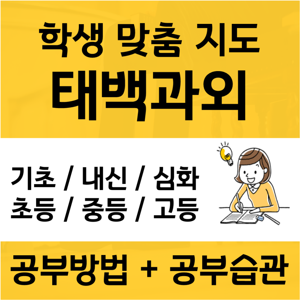태백 수학과외 정선 영월 영어과외 국어 수업 전과목 방학대비