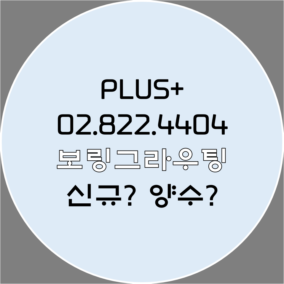  보링그라우팅파일공사 신규? 양수?