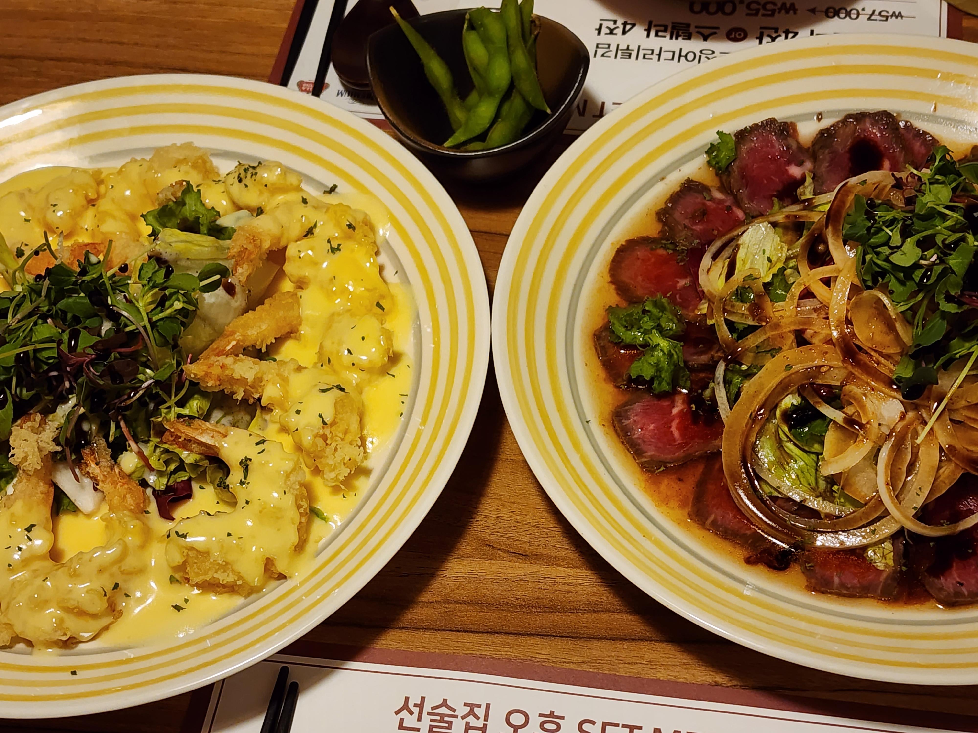 [강남 맛집 탐방] “오후”에서 만난 저녁의 매력 – 크림치즈새우와 타다끼의 환상 조합!
