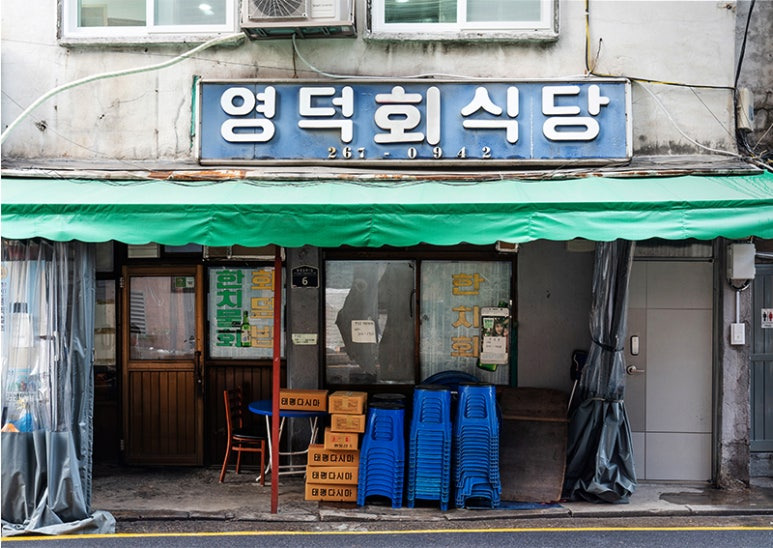 중구 충무로 물회 맛집, 영덕회식당