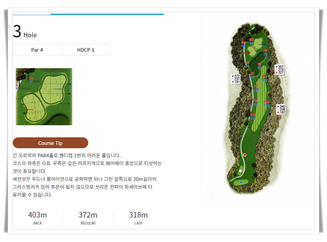 서서울CC 힐 코스 3번 홀