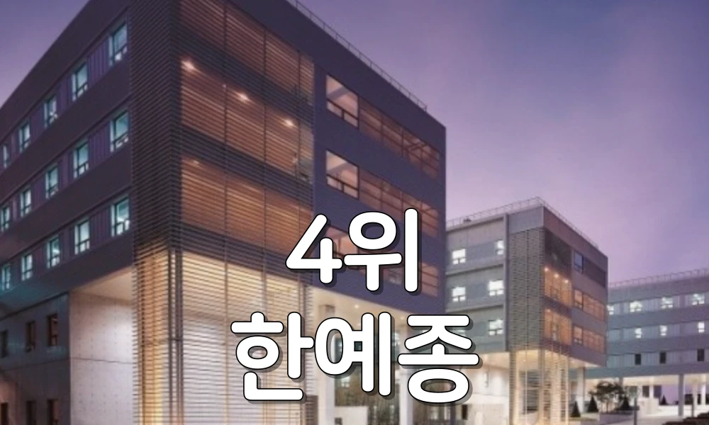 미대 4위 한국예술종합대학교