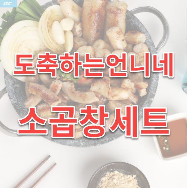  도축하는언니네 소곱창세트 참PD추천 먹어보다