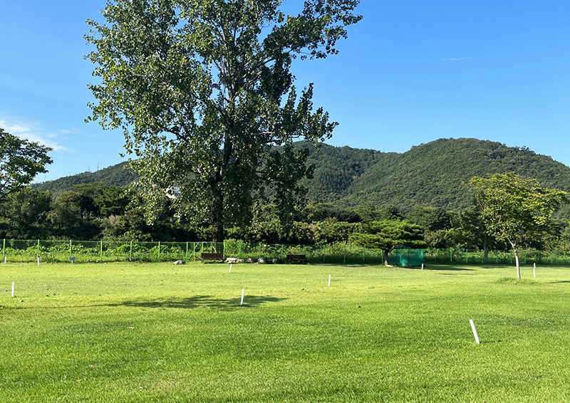 경주시 알천파크골프장. 위치: 경상북도 경주시 구황동 7-1