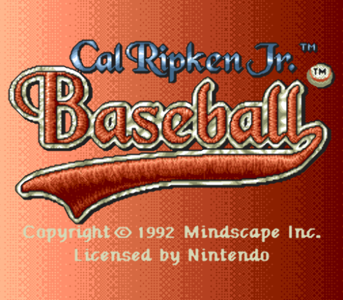  SNES ROMS - Cal Ripken Jr. Baseball (EUROPE / 유럽판 롬파일 다운로드)