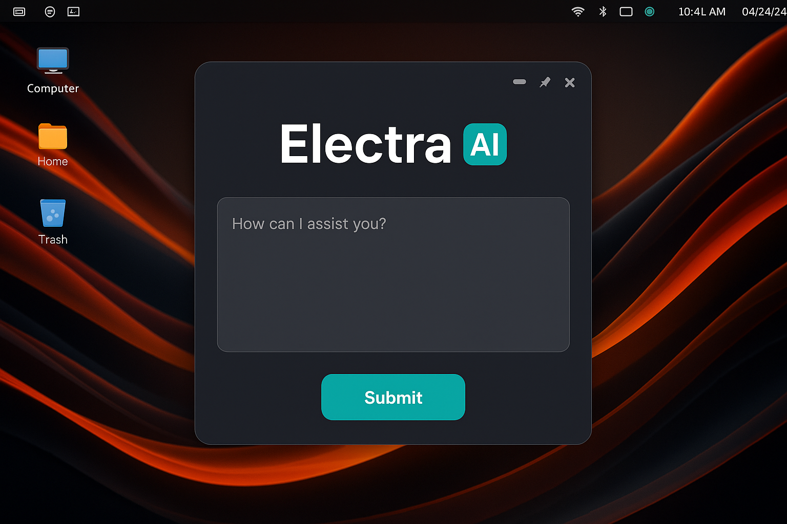 MakuluLinux Max의 Electra AI 인터페이스