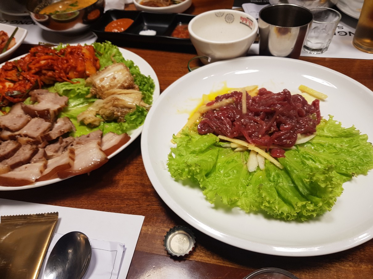 인도네시아 자카르타 찌까랑 한식 맛집 명동갈비 - 육회