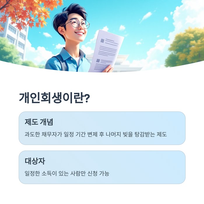 개인회생 자격조건&amp;#44; 절차 기간 면책신청서 요약 이미지
