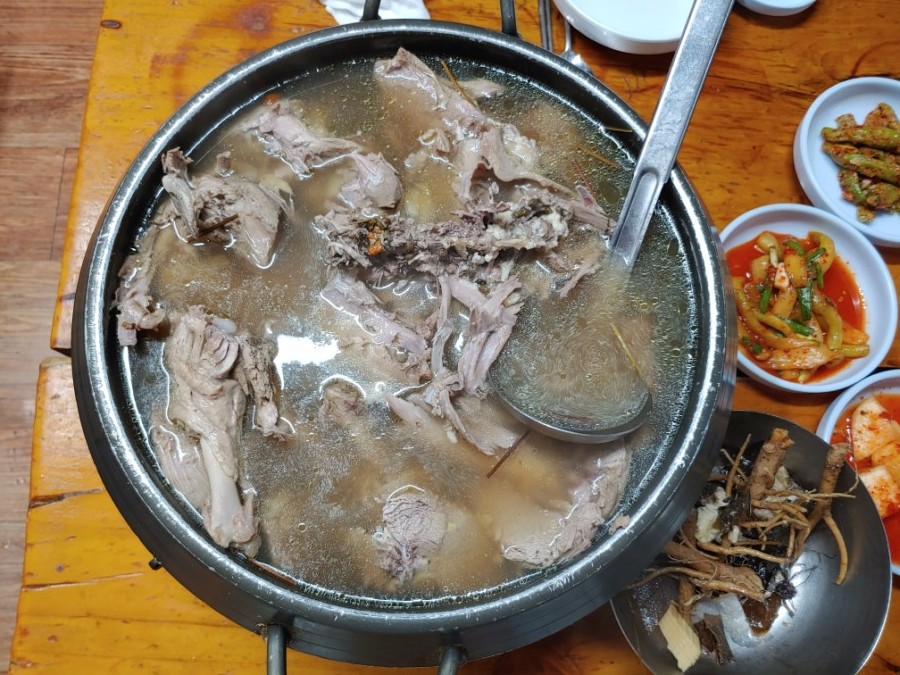  반월호수 오리한방백숙 맛집 '한길가든'