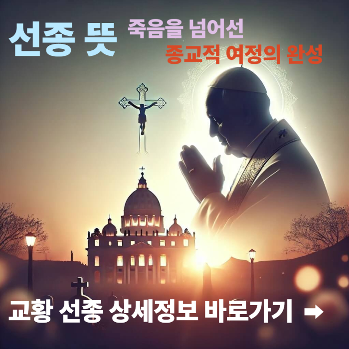 교황 선종 상세정보 바로가기