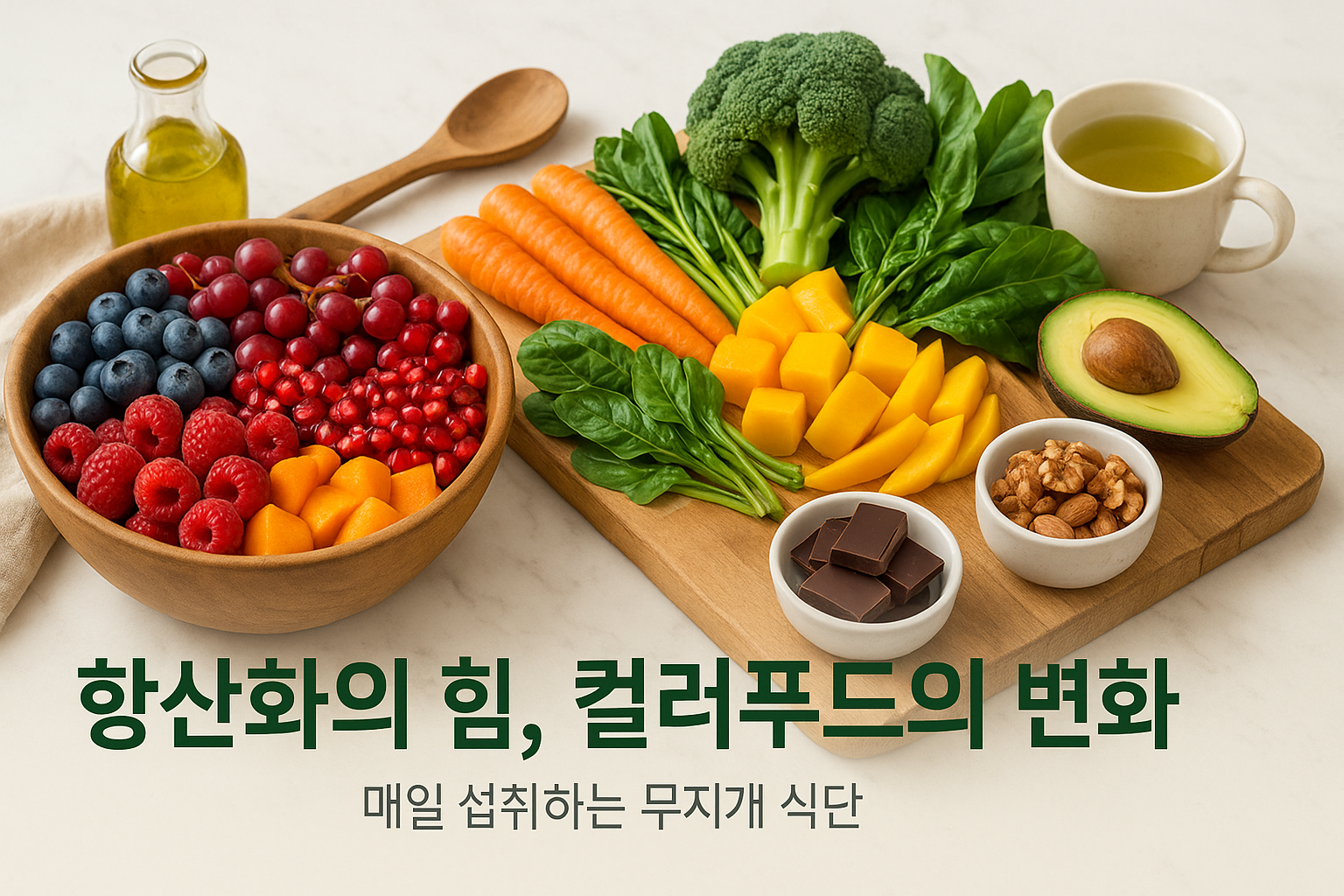 항산화의 힘 컬러푸드의 변화
