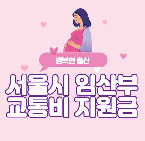 서울시 임산부 교통비 70만원 신청 방법