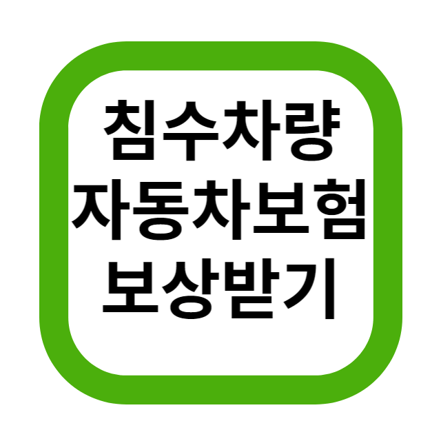  침수피해 자동차 보험 처리 받으려면?(feat,자기차량손해 가입)