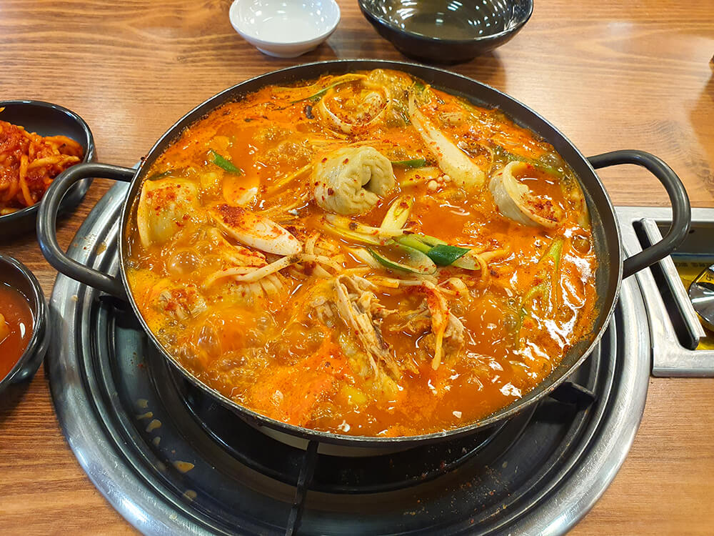 성남 중앙시장 수미식당- 닭한마리얼큰칼국수3