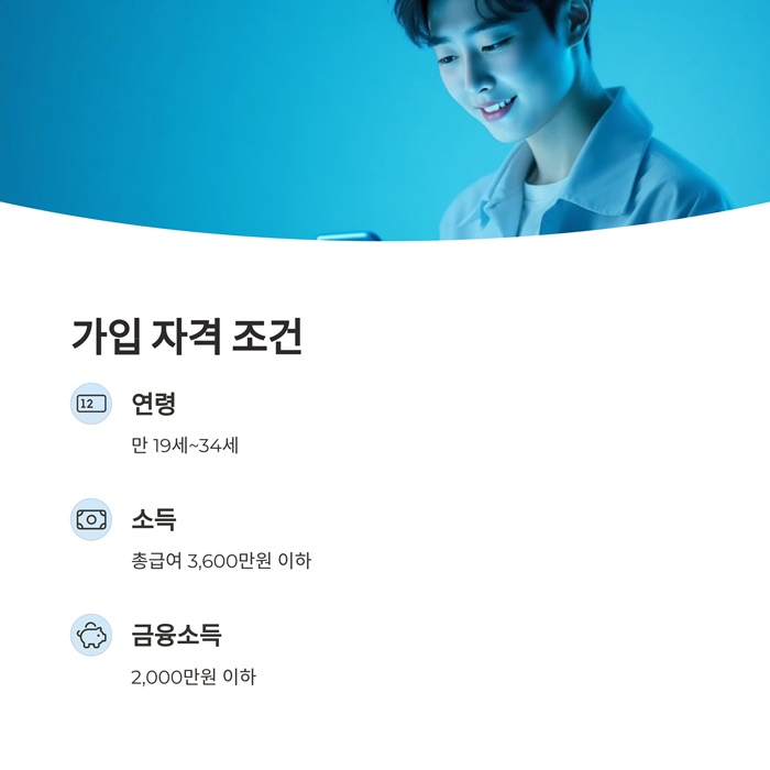 청년희망적금 신청기간 가입은행 자격 가입조건 요약 ppt 이미지
