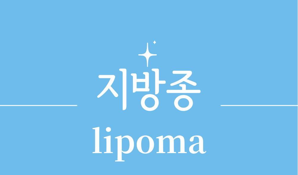 '지방종(lipoma)'