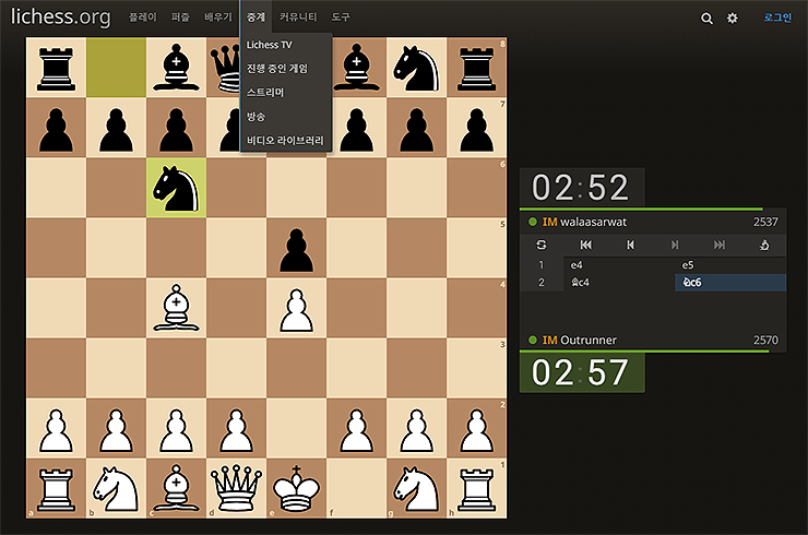 체스-관전-화면