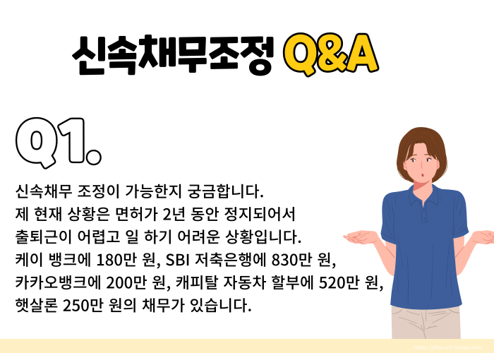 신속채무조정 특례