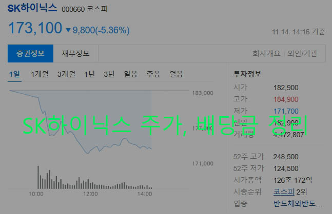 SK하이닉스 주가, 배당금 정리