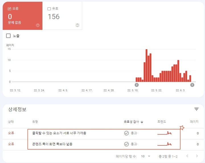 모바일 사용 편의성 오류확인
