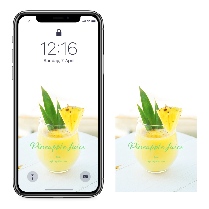 08 파인애플 주스 C - Pineapple Juice 아이폰여름배경화면