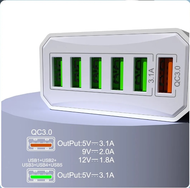 멀티 충전기 6포트 출력