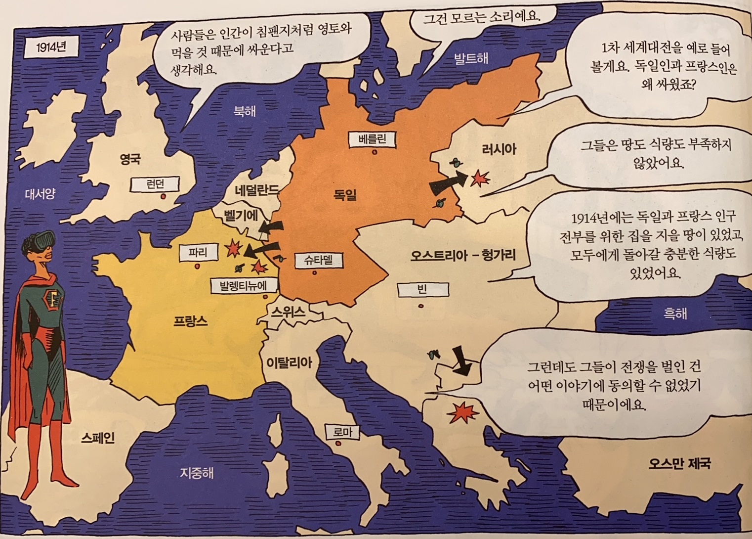  1914년에는 독일이 프랑스보다 더 넓었다